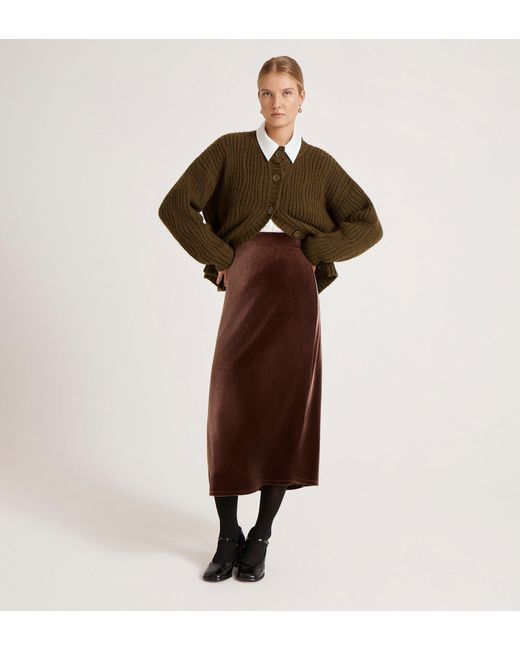 Finery London Brown Ailsa Knitted Cardigan