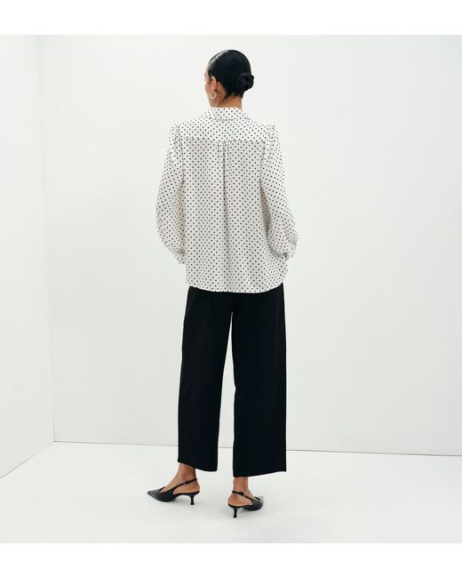 Finery London Multicolor Melina Button Through Lightweight Yoke Blouse