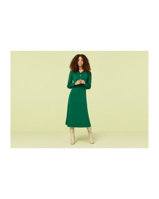 Finery London Green Aveling Dress