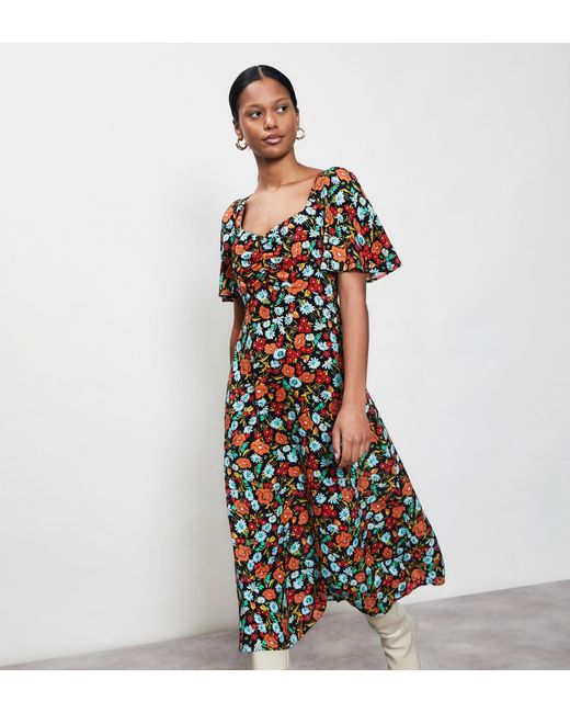 Finery London Multicolor Becker Midi Dress