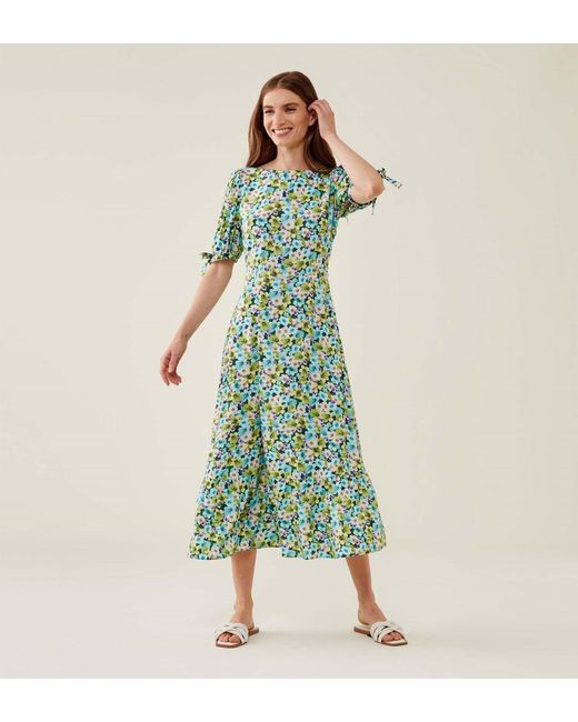 Finery London Green Ruby Midi Dress