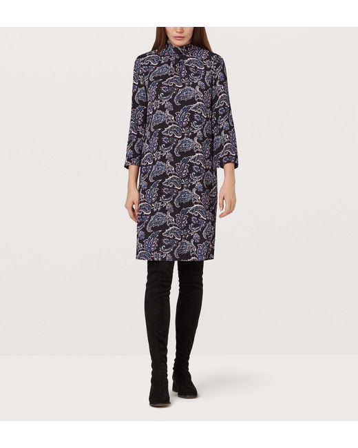 Finery London Blue Agave Paisley Print Shift Dress