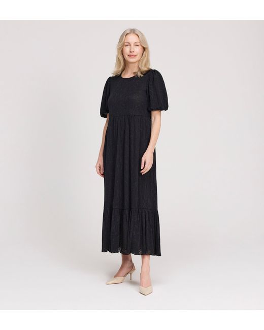 Finery London Blue Yasmine Jersey Midi Dress
