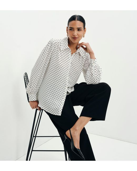 Finery London Multicolor Melina Button Through Lightweight Yoke Blouse