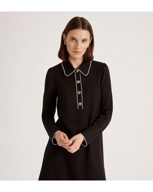 Finery London Black Ronnie Ponte Jersey Mini Dress