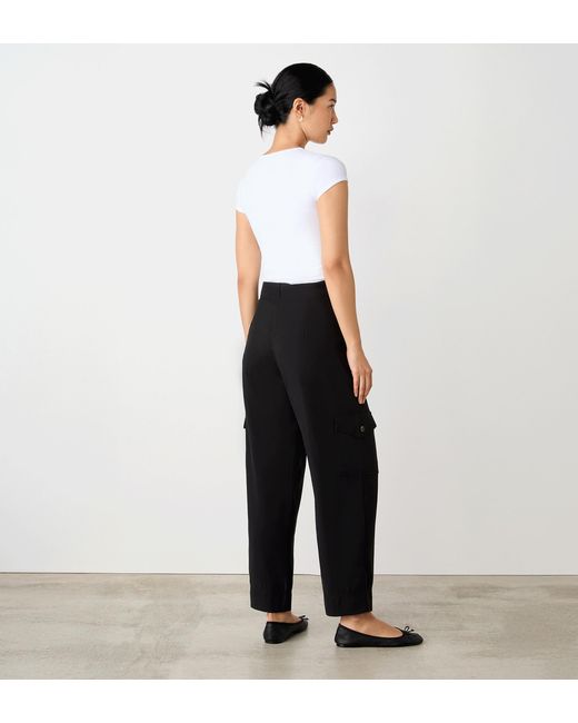 Finery London White Sara Cargo Trousers