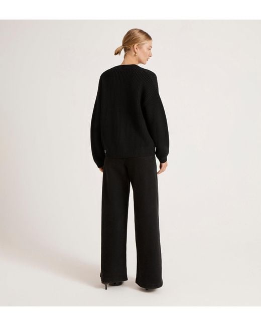 Finery London Black Estella Knitted Cardigan