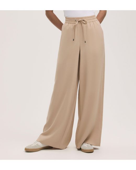 Finery London Natural Dixie Wide Leg Trousers