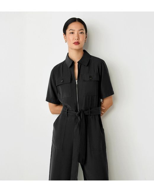 Finery London Black Marie Utility Jumpsuit