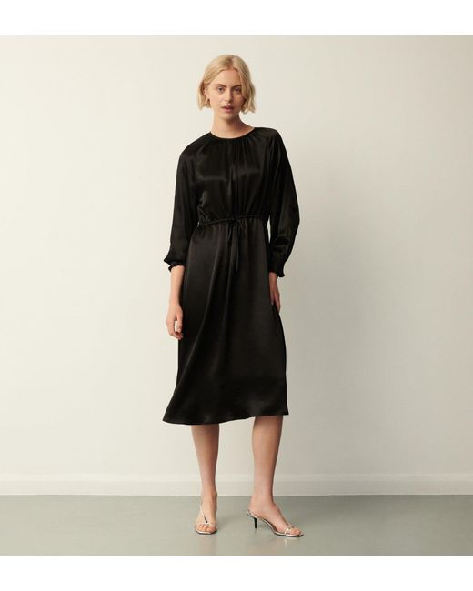 Finery London Black Florian Midi Dress