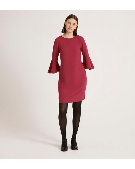 Finery London Red Izzy Crepe Short Dress