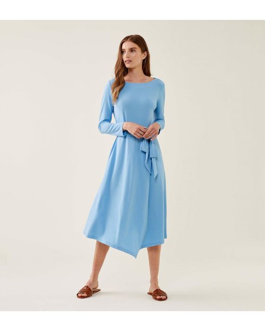 Finery London Blue Ebba Midi Dress