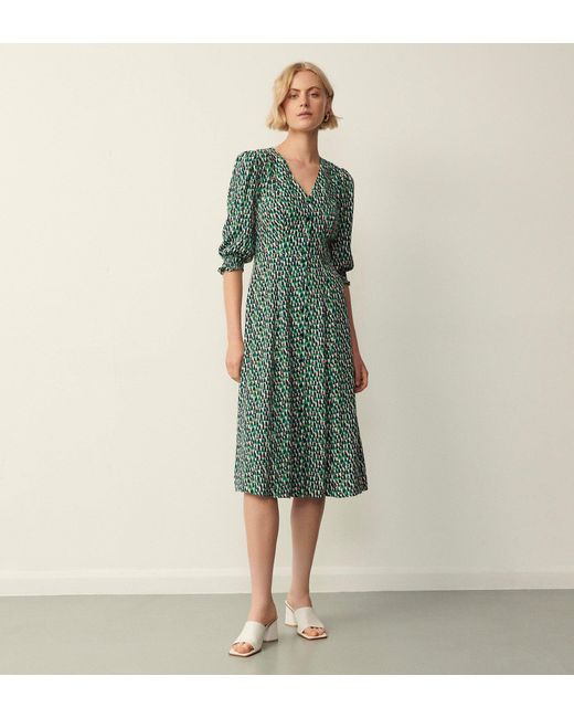 Finery London Green Norla Midi Dress