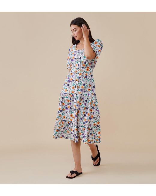 Finery London Blue Aila Dress