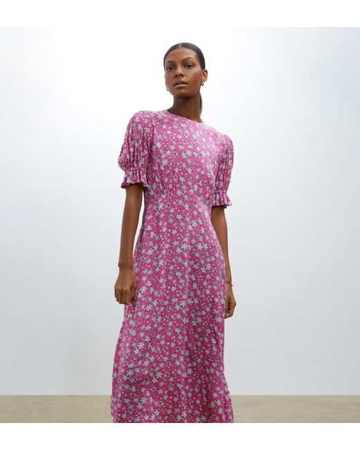 Women's Purple Mela Midi Dress