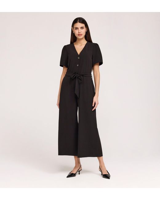 Finery London Black Uma Crepe Jumpsuit