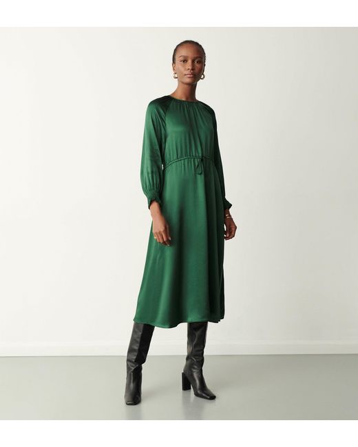 Finery London Green Florian Midi Dress