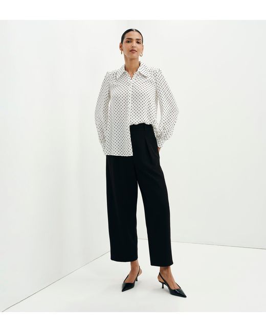 Finery London Multicolor Melina Button Through Lightweight Yoke Blouse