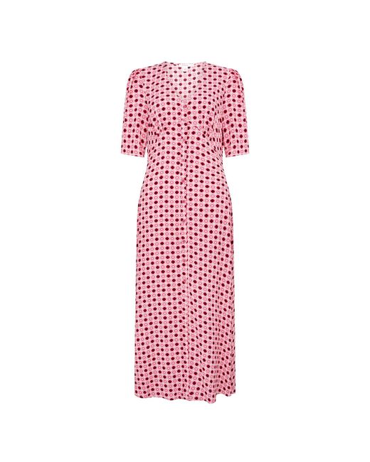 Finery London Pink Camilla Midi Dress