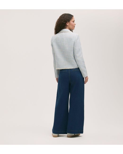 Finery London Gray Rochelle Tweed Jacket