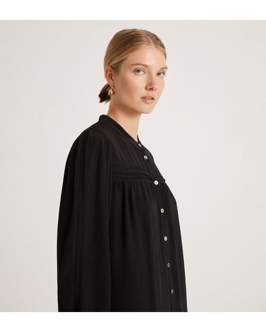 Finery London Black Beccy Crepe Short Dress