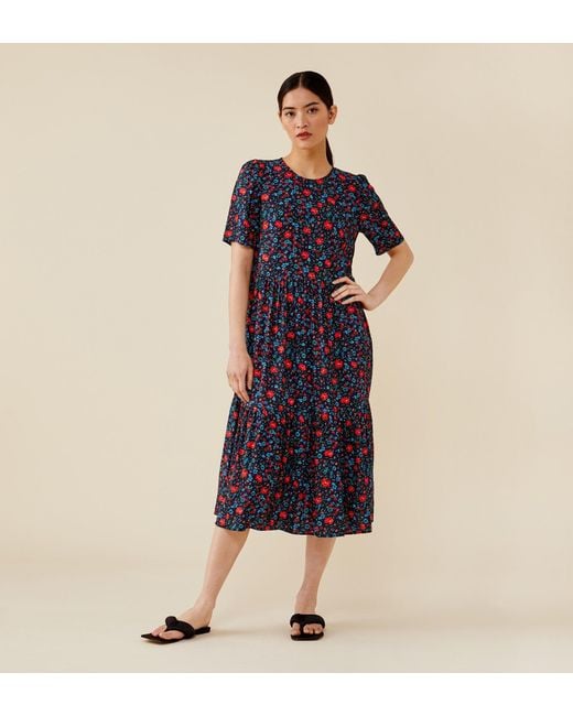 Women's Blue Kira Midi Dress