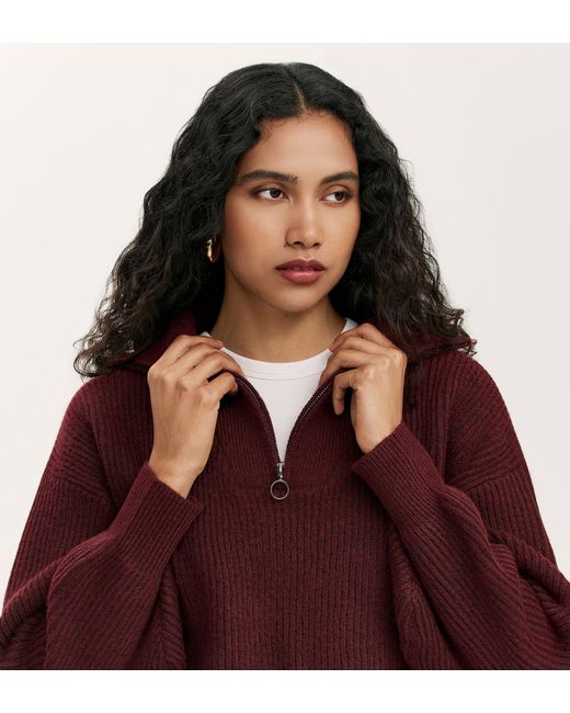 Finery London Red Maddy Knitted Jumper