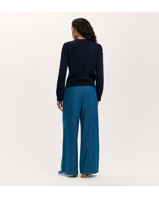 Finery London Blue Frida Knitted Jumper
