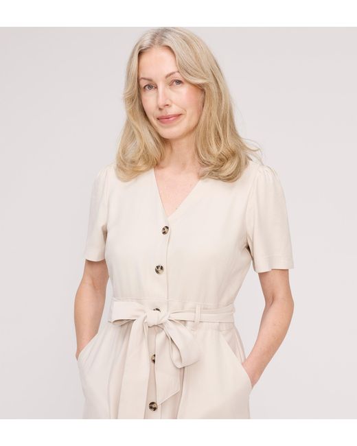 Finery London Pink Priscilla Cupro Midi Dress