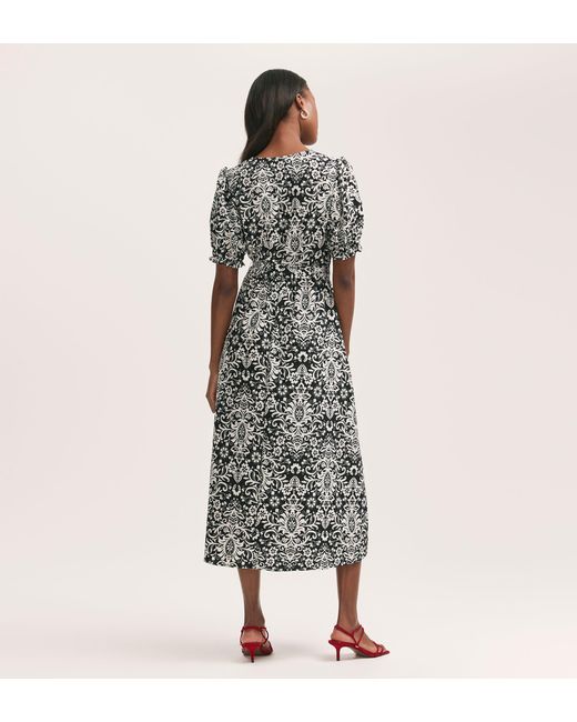 Finery London Multicolor Everleigh Crepe Midi Dress