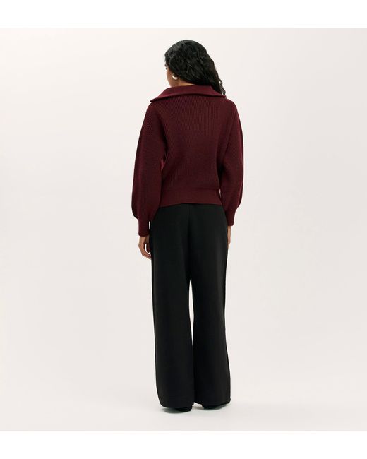 Finery London Red Maddy Knitted Jumper