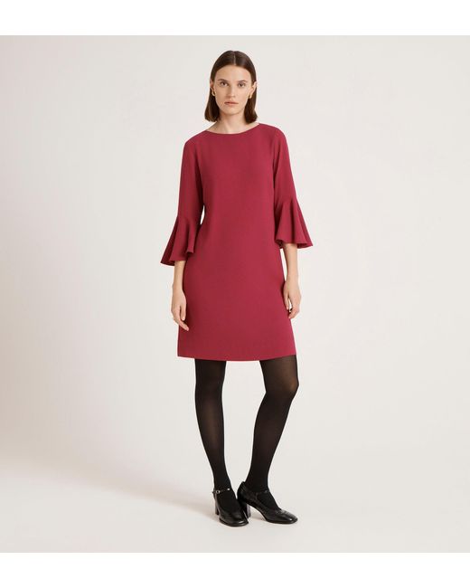 Finery London Red Izzy Crepe Short Dress