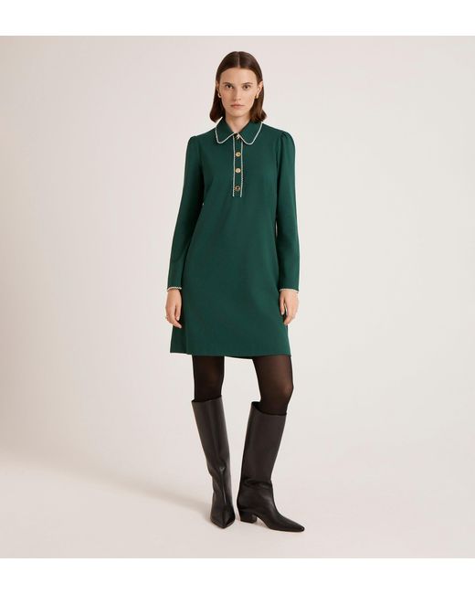 Women's Green Ronnie Ponte Jersey Mini Dress