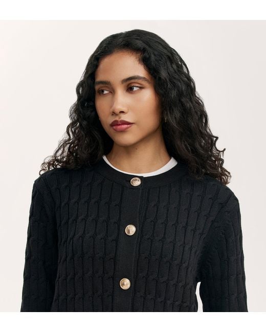 Finery London Black Elaine Knitted Cardigan