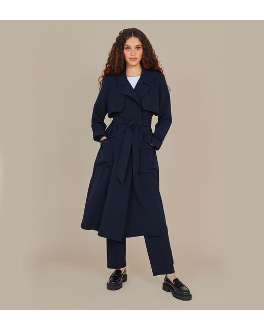 Women's Blue Cassidy Trench Coat