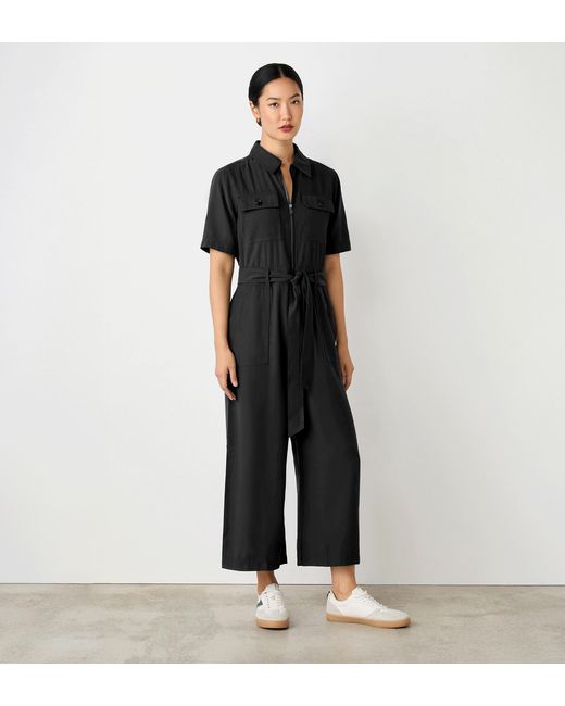 Finery London Black Marie Utility Jumpsuit
