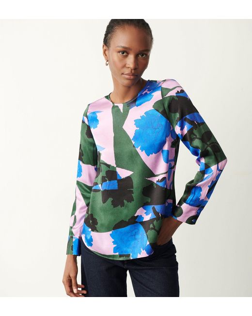 Finery London Blue Maddison Blouse