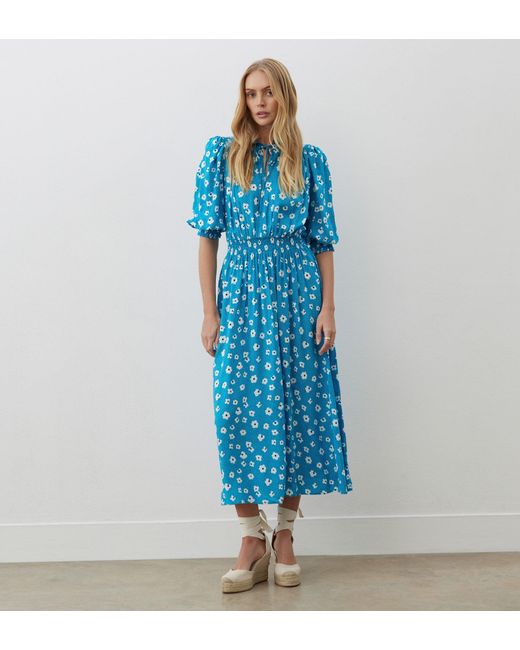 Women's Blue Agyness Midi Dress