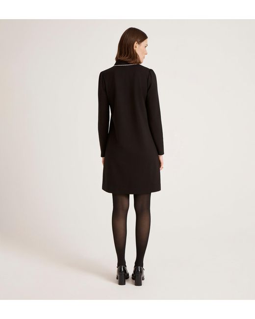 Finery London Black Ronnie Ponte Jersey Mini Dress