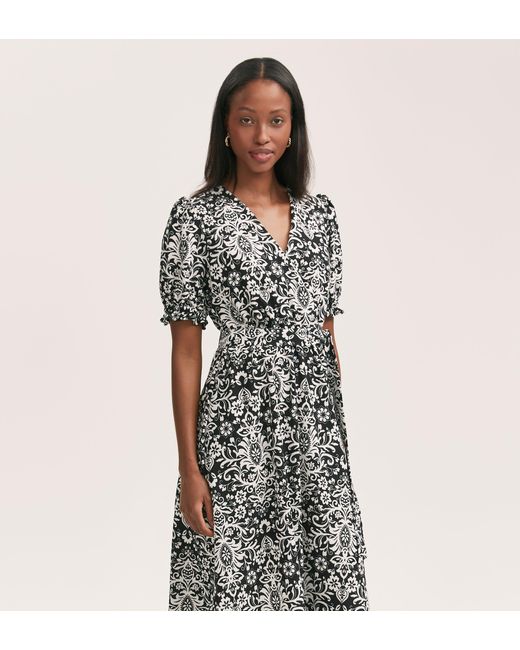 Finery London Multicolor Everleigh Crepe Midi Dress