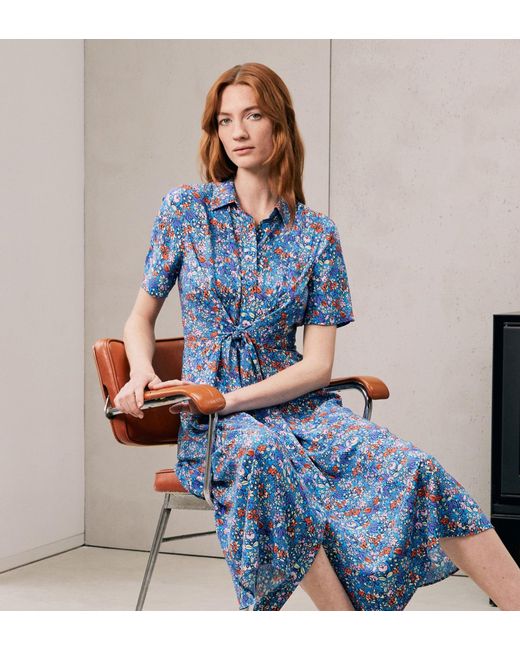 Finery London Blue Sage Midi Dress