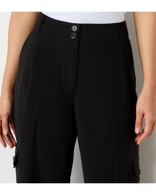 Finery London White Sara Cargo Trousers