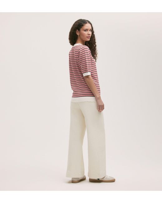 Finery London Red Rita Short Sleeve Top