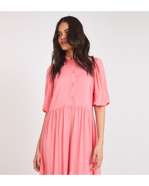 Women's Pink Kyra Midi Dress