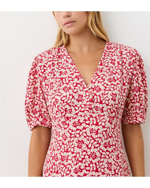 Finery London Pink Colette Midi Dress