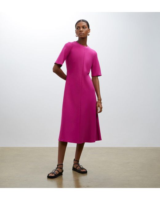 Finery London Pink Ioana Ponte Jersey Dress