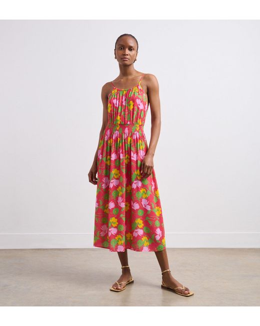 Finery London Red Tharushi Midi Dress