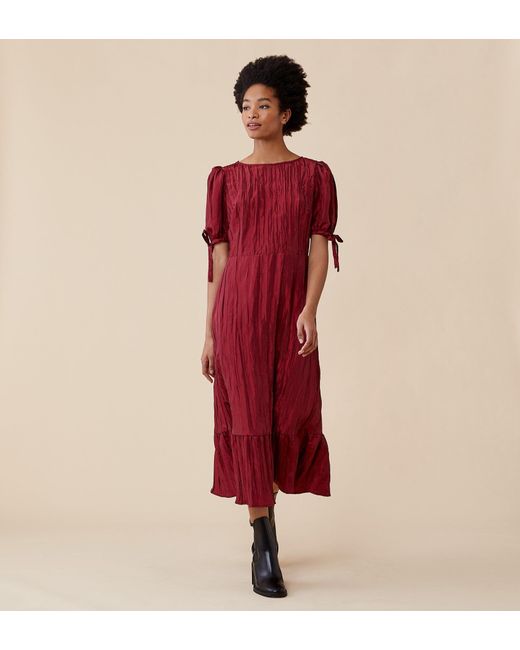 Finery London Red Ruby Midi Dress