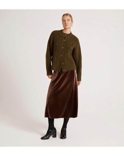 Finery London Brown Ailsa Knitted Cardigan