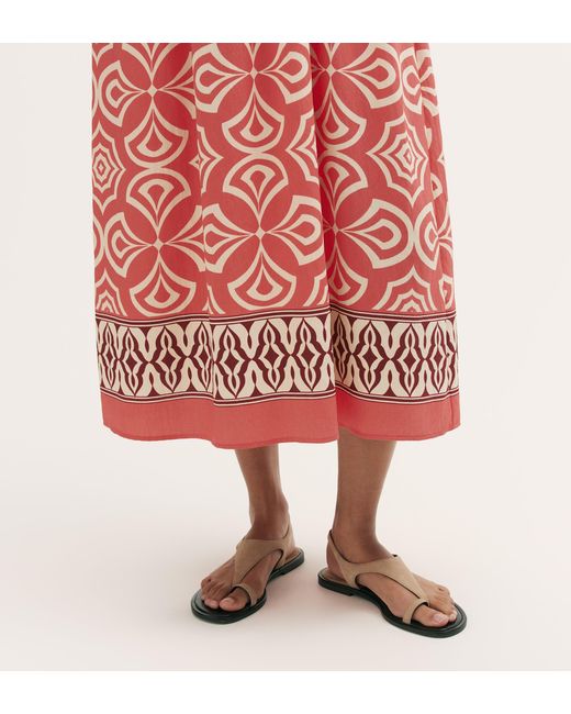 Finery London Red Skylar Midi Dress